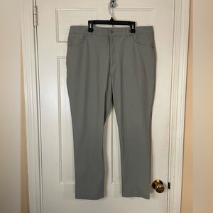 VRST Pants Mens 38 x 30 Limitless 4-Way 5-Pocket Slim Fit  Khaki